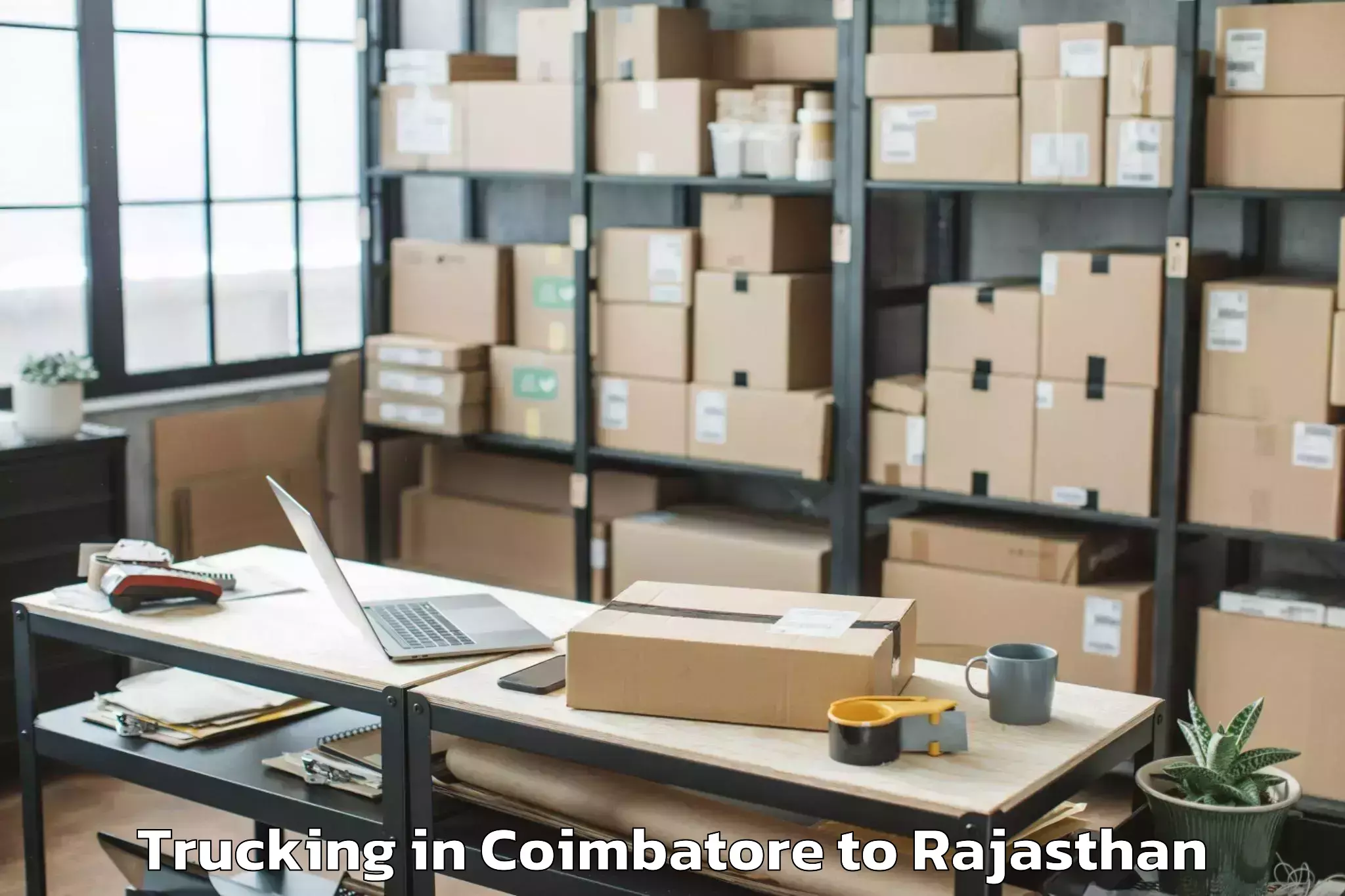 Comprehensive Coimbatore to Raj Rishi Bharthari Matsya Uni Trucking